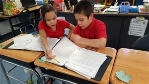students working 