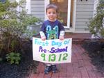 1st day of Pre-K! 