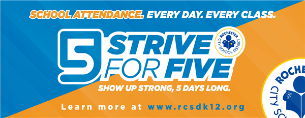 Strive for 5: Attend 5 days a week. Every Class. Strive for 5: Attend 5 days a week. Every Class.