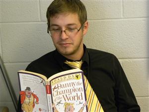 Mr. Cornue loves Roald Dahl! 