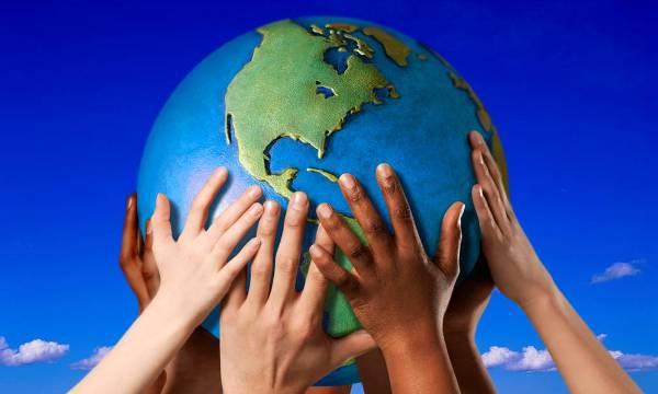 hands around the globe 